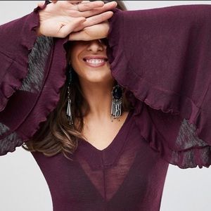 Free People Soo Dramatic Long Sleeve Top